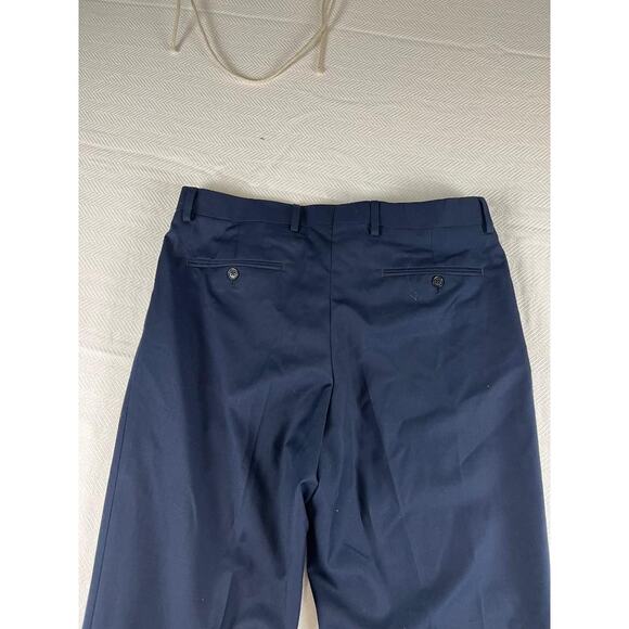 Pronto Uomo Men's Navy Blue Dress Pants Size 34x32 Polyester NWT - Picture 2 of 8